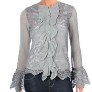 Gray long sleeve Walter Baker Shirt